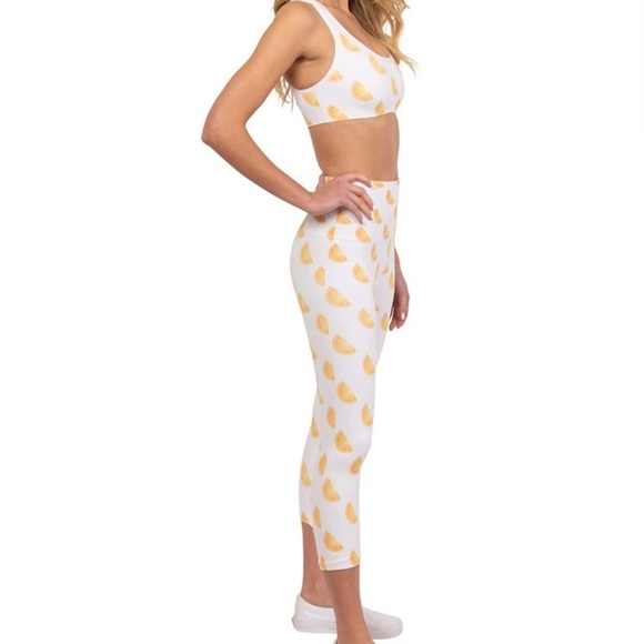 Morgan Stewart Sport Tangerine Active Leggings - Picture 4 of 4